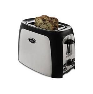 New Oster 2 Slice Bread Bagel Toaster Brushed Stainless Steel Extra