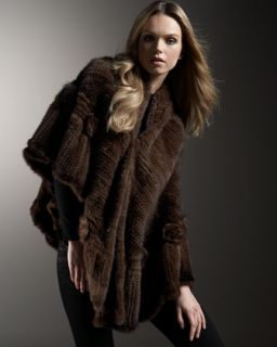 La Fiorentina Hooded Mink Cape   