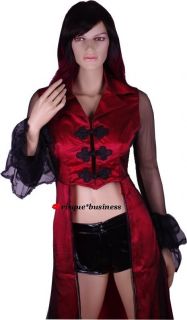  Frock Coat Fancy Dress Halloween Costume PVC Hotpants L 12 14