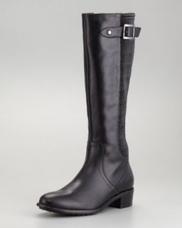 boot available in black $ 550 00 aquatalia omni stretch back tall boot