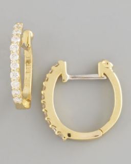 Roberto Coin Diamond Hoop Earrings, 2.55 mm   