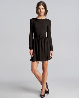  dress available in black $ 595 00 red valentino bow waist wool dress