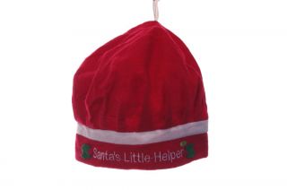 Girls Santa Claus Little Helper Elf Christmas Xmas Holiday Hat Red