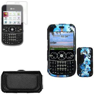 iFase Brand LG 900G Combo Blue Flower Protective Case