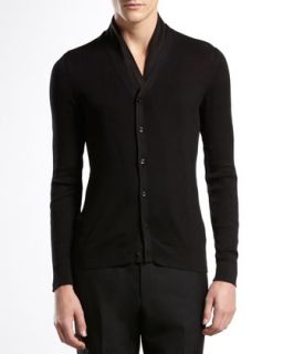 Giorgio Armani Velvet Shawl Collar Jacket, Stretch Silk Mandarin