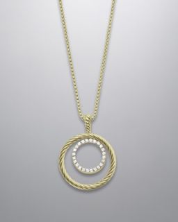 Y0922 David Yurman Small Pave Diamond Mobile Necklace
