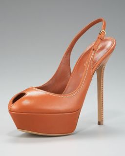  available in cuoio $ 715 00 sergio rossi slingback platform pump $ 715