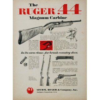 1967 Ad Sturm Ruger .44 Magnum Carbine Deer Hunting