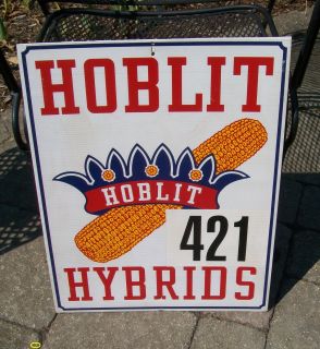 Colorul Hoblit Hybrids Seed Corn Farm Field Sign Atlanta Illinois