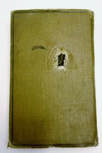  WWI US Soldier Wounded Medals Shrapnel Shattered Book Papers