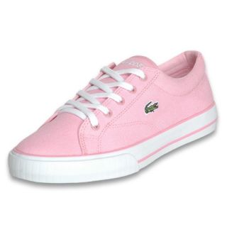 Lacoste Womens Lyndon Lace Up Pink Canvas