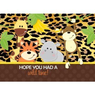 Leopard Jungle Friends Baby Shower Thank You Cards Health