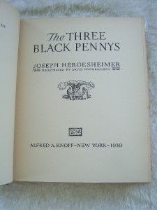 1930 the three black pennys joseph hergesheimer