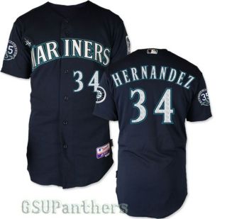 2012 Felix Hernandez Authentic Mariners 35th Alternate Cool Base
