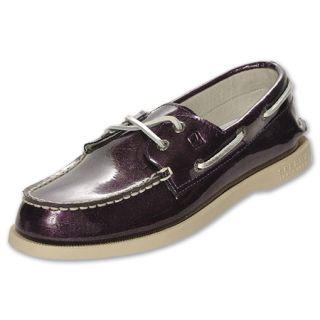 Sperry Topsider A/O 2 Eye Kids Boat Shoes Plum