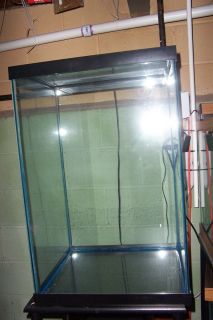 45 Gallon Tall Cube Fish Tank with Stand Glass Lid and Light