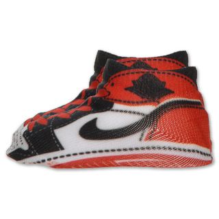 Jordan Retro 1 Infant Booties Red/White/Black