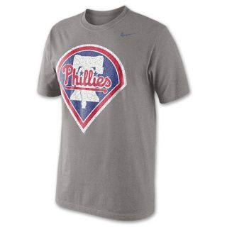 Mens Nike Philadelphia Phillies MLB Tri Blend Logo Baseball T Shirt