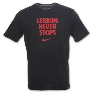 Nike LeBron Never Stops Mens Basketball Tee Shirt