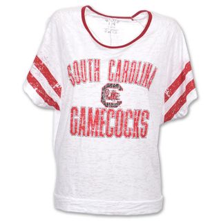 South Carolina Gamecocks Burn Batwing NCAA Womens Tee Shirt