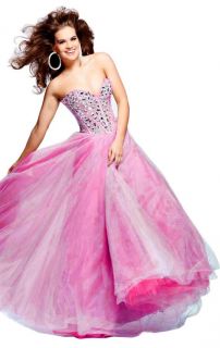 Sherri Hill 1434 Strapless Jewel Embellished Evening Gown Various