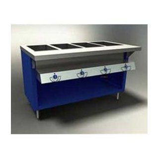 Thurmaduke Solid Top Unit, Mobile Utility Counter, Stainless Steel, 46