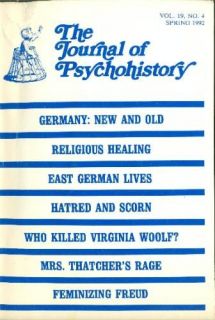 THE JOURNAL OF PSYCHOHISTORY, VOL.19, NO. 4, SPRING 1992