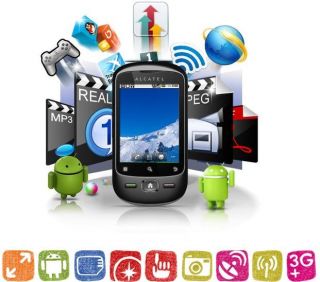 Unlocked 3G Android 2 2 Mobile Phone Alcatel OT 906