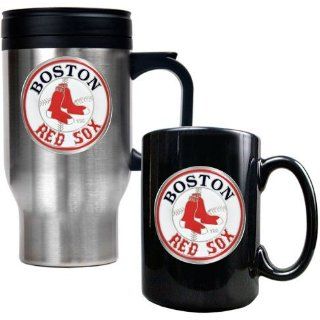 Boston Red Sox MLB Stainless Steel Travel Mug & Black