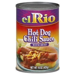El Rio Chili Dog Meat Sauce, 15 Ounce (Pack of 12) 