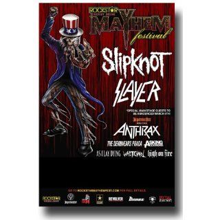 Mayhem Poster   Festival Flyer   Slipknot   Slayer   Admat