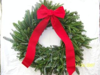 Christmas Wreath (Fraser Fir) 12 Inch Fresh Cut