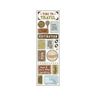 Travel Clearly Stickers 2 1/2 Inch by 10 Inch, Time To