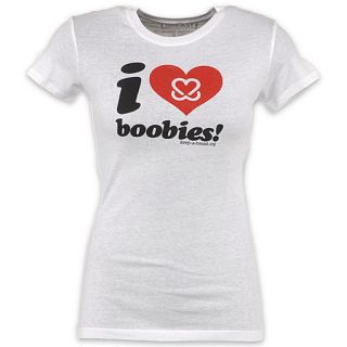 Pony Womens I Love Boobies Tee White