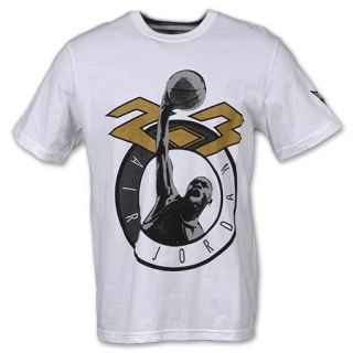 Air Jordan AJVII Dunk Mens Tee Shirt White/Black