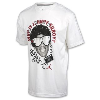 Jordan Popcorn Tape Mens Tee Shirt White