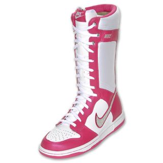 Nike Kids Dunk Boot White/Silver/Vivid Pink
