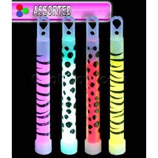 Animal Print 6 Inch Glow Sticks   Assorted 4ct Perfect for