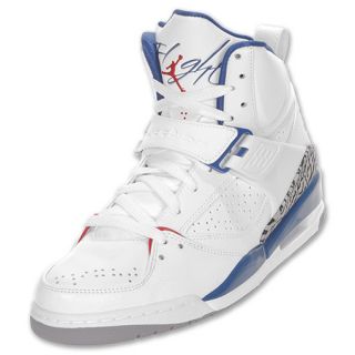Jordan Mens Flight 45 High Basketball Shoes White