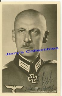 Wilhelm Ritter Vonleeb Wartime Signed Hoffmann Card