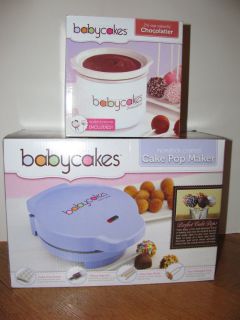 Babycakes Cake Pop Maker Donut Hole Maker AND Chocolatier NEW