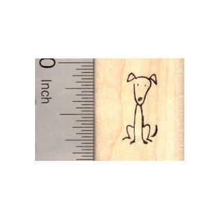 Stick Figure of Dog Rubber Stamp (Part of our Family Stick