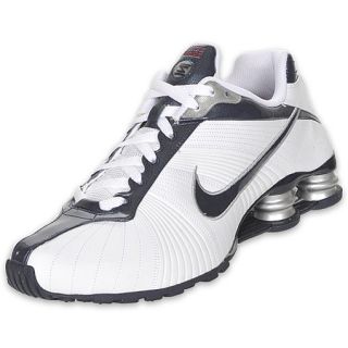 Nike Mens Shox Medallion Running Shoe White/Dark