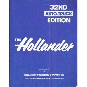 Hollander 32nd Auto Truck Edition Manual