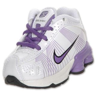Nike Shox R4 Flywire Toddler Shoe White/Lilac