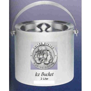 Marine Corps Bulldog Stainless Steel Ice Bucket 3 Liter