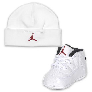 Crib Air Jordan Retro XII Basketball Shoe white