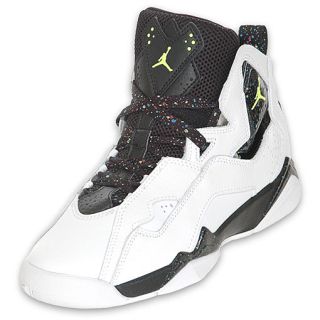 Jordan Kids True Flight Basketball Shoe White/Neon