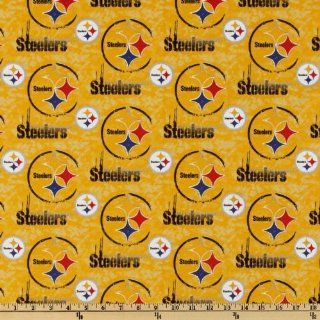 58 Wide NFL Cotton Broadcloth Pittsburgh Steelers Yellow