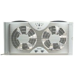description holmes hawf2043 twin window fan with thermostat note these